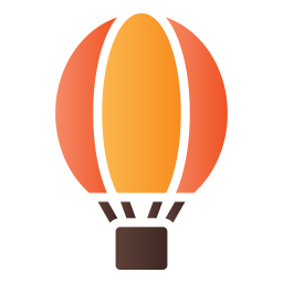 Hot air balloon icon