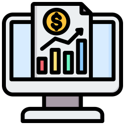 rapporto finanziario icona