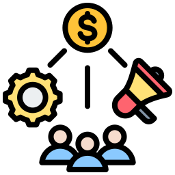 Cost and revenue icon