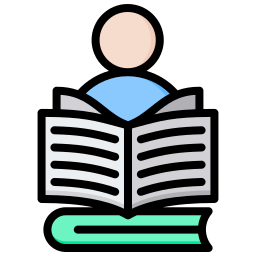 Reading book icon