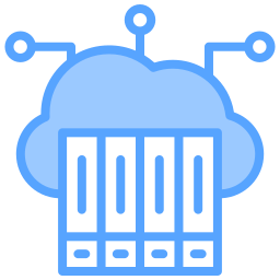 Cloud library icon