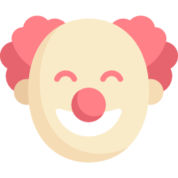 máscara de payaso icono