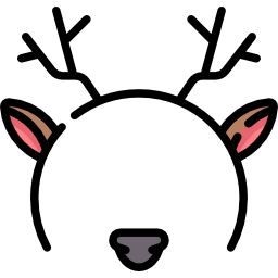 máscara de ciervo icono