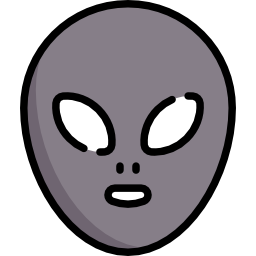 máscara alienígena icono