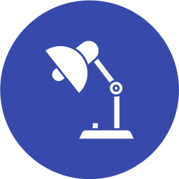 Study lamp icon