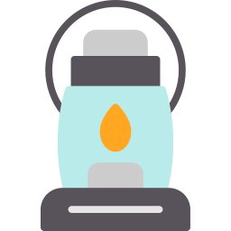 Oil lamp icon