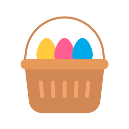 Eggs basket icon