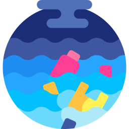 Water pollution icon