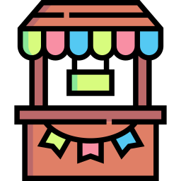 Food stand icon