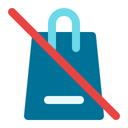 No shopping bag icon