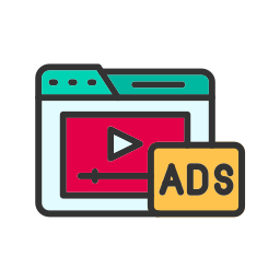 Video advertising icon