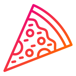 porción de pizza icono