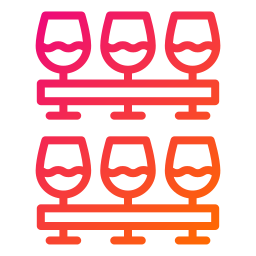 bicchieri di vino icona