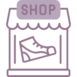 magasin de chaussures Icône