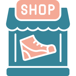 magasin de chaussures Icône