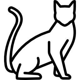 gato de bengala Ícone