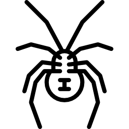 spin zwarte weduwe icoon