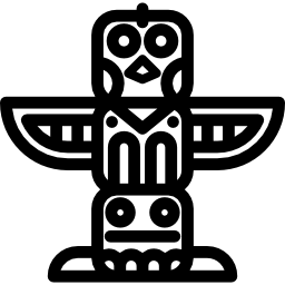 inheemse amerikaanse totem icoon