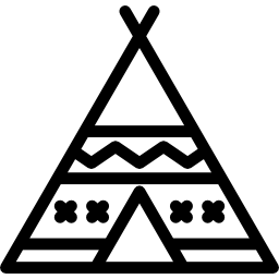 nativo americano wigwam icono