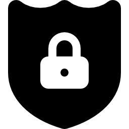 scudo con serratura icona