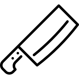 Кливер нож иконка