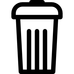 kosz na śmieci ikona