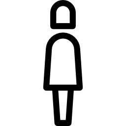 placa de banheiro feminino Ícone