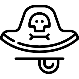 disfraz de pirata icono