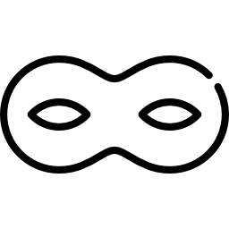 prosta maska na oczy ikona