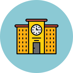 School building icon