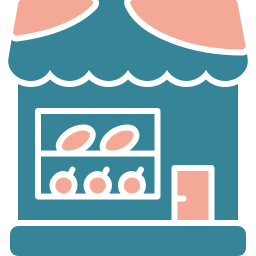 tienda de alimentación icono