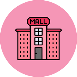 Shopping mall icon