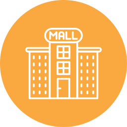 Shopping mall icon