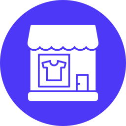 negozio di vestiti icona