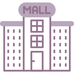 Shopping mall icon