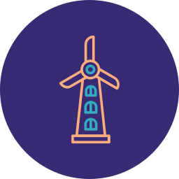 Wind energy icon