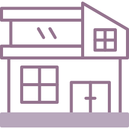 casa moderna icono