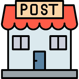 bureau de poste Icône