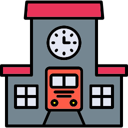 estación de tren icono