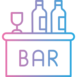 mesa de bar icono