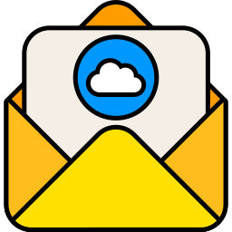 poczta w chmurze ikona