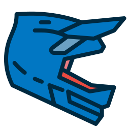 Motor helmet icon