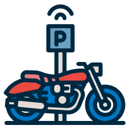 Motorcycle parking icon