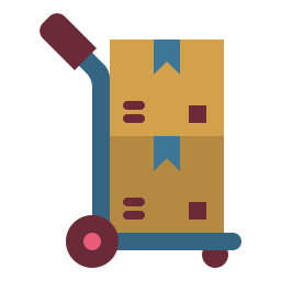 Delivery cart icon