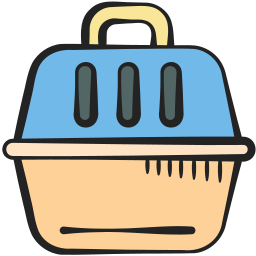 Cat carrier icon