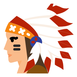amerikaanse indiaan icoon