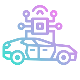 Autonomous car icon