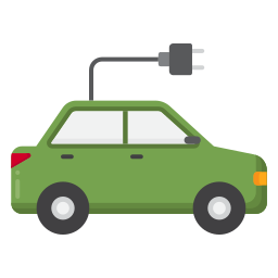 Electric car icon