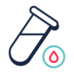 Blood sample icon