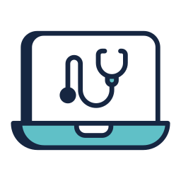 Online medical service icon